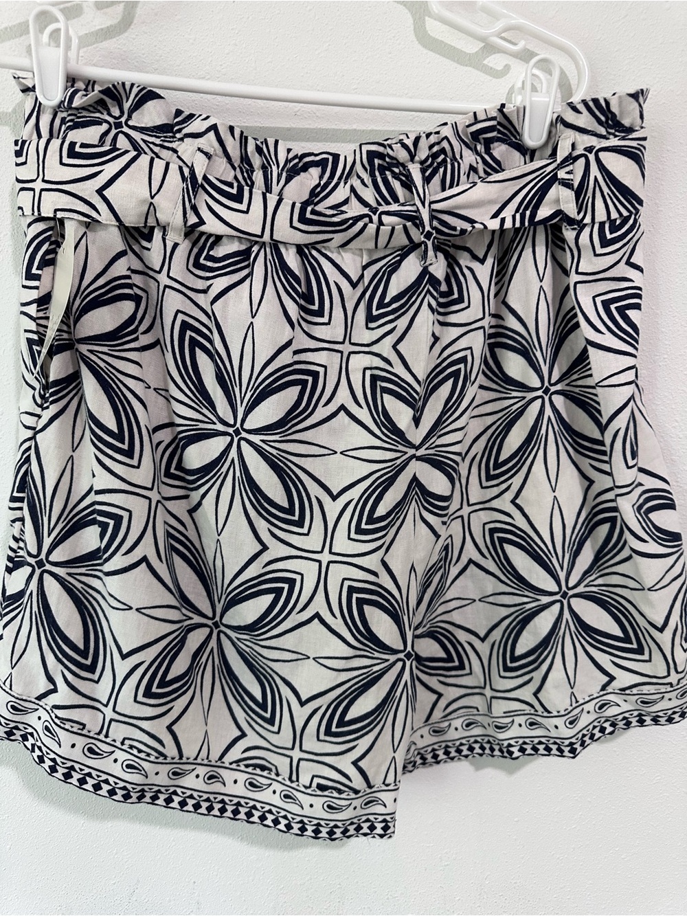 Women's High-Rise Linen Paper Bag Shorts 3" - A New Day - Picture 6 of 6